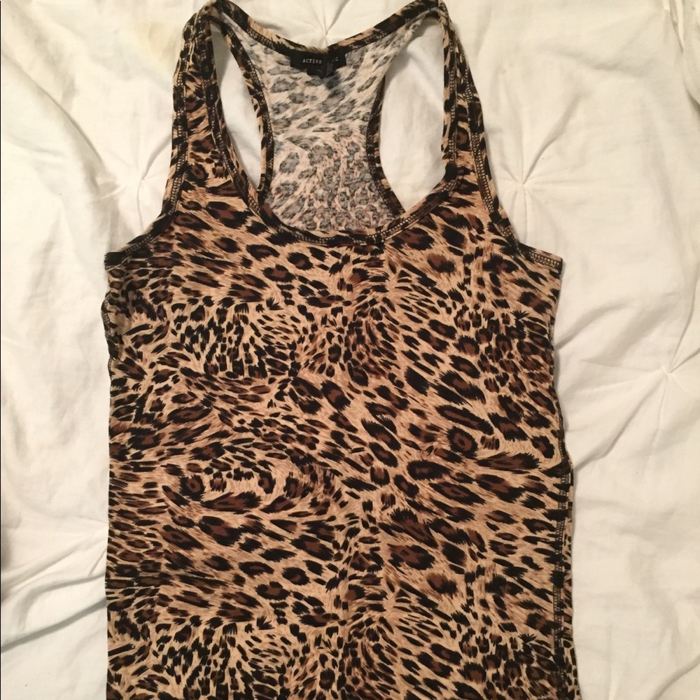 Athletic animal print tank